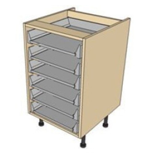 Kitchen Units - 660mmx500mmx290mm 6 Drawer Base Cabinet 660mm High 290mm Dee