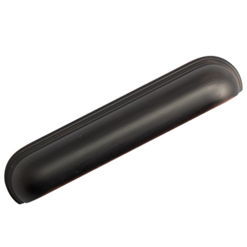 Kitchen Handles - Elongated Cup, 128mm, American Copper