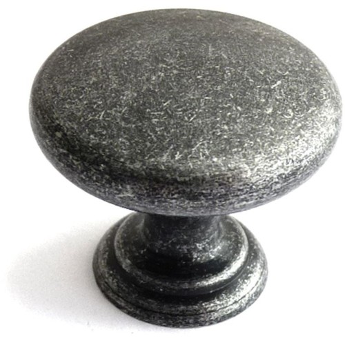 Kitchen Handles - Round Knob, 32mm Diameter, Pewter