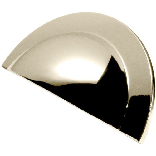 Kitchen Handles - Round Cup, 64mm, Polished Nickel