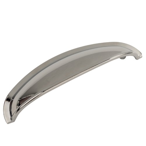 Kitchen Handles - Round Cup Handle, 96mm, Chrome