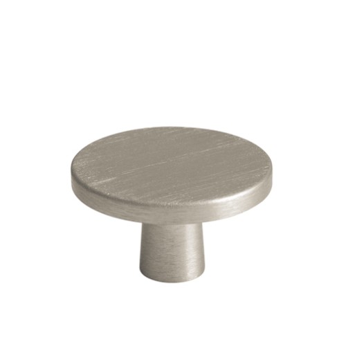 Kitchen Handles - Round Flat Knob, 42mm, Inox