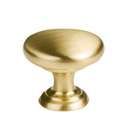 Kitchen Handles - Round Knob, 32mm, Brushed Satin Brass