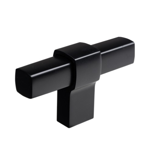 Kitchen Handles - Square T-Bar, 60mm, Matte Black