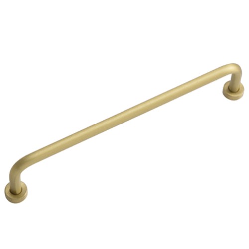 Kitchen Handles - Stepped D-Handle, 160mm, Brushed Brass