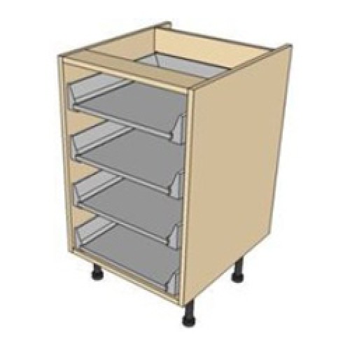 Kitchen Units - 720mmx450mmx560mm Four Drawer Legrabox Base Cabinet