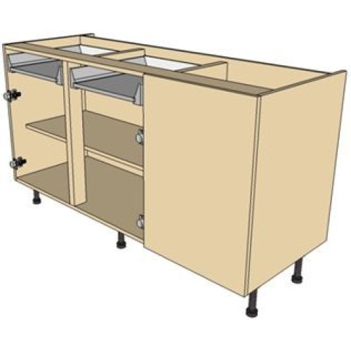 Kitchen Units - 1700mm Antaro Drawerline Corner Base Unit 500mm RH Blank