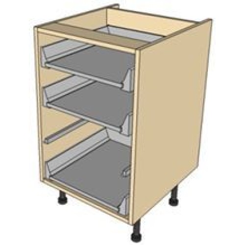 Kitchen Units - 600mm Three Antaro Drawer Unit - 2x175 1x355mm Drawers
