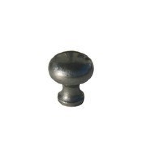 Kitchen Handles - Round Knob, 35mm Diameter, Pewter
