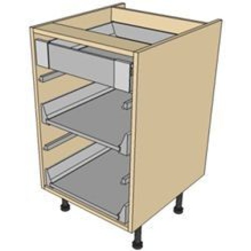 Kitchen Units - 1000mm Two Antaro Drawer Base Unit - 2 x 355mm Drawers