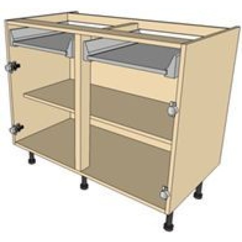 Kitchen Units - 1000mm Drawerline Double Base Unit Antaro Drawers