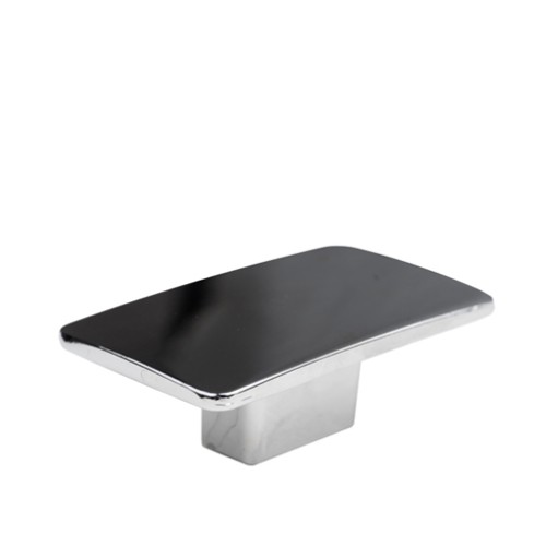 Kitchen Handles - Rectangular Knob, 59mm, Chrome