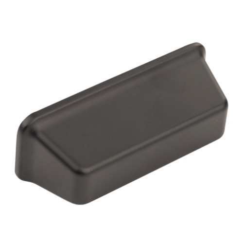 Kitchen Handles - Square Cup, 64mm, Matte Black