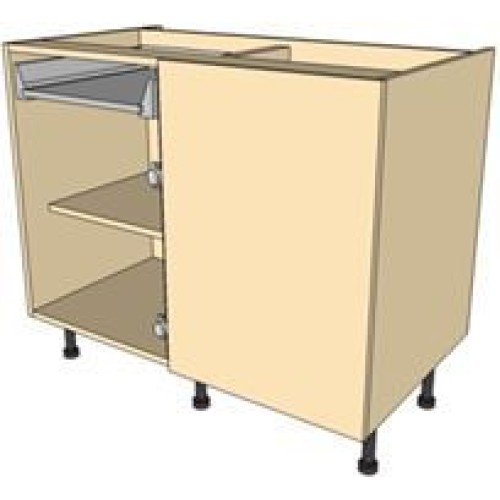 Kitchen Units - 900mm Antaro Drawerline Corner Base Unit 500mm LH Blank