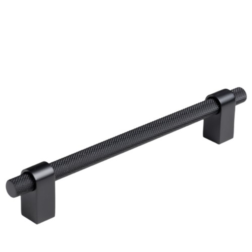 Kitchen Handles - Knurled Bar Handle, 320mm, Matte Black