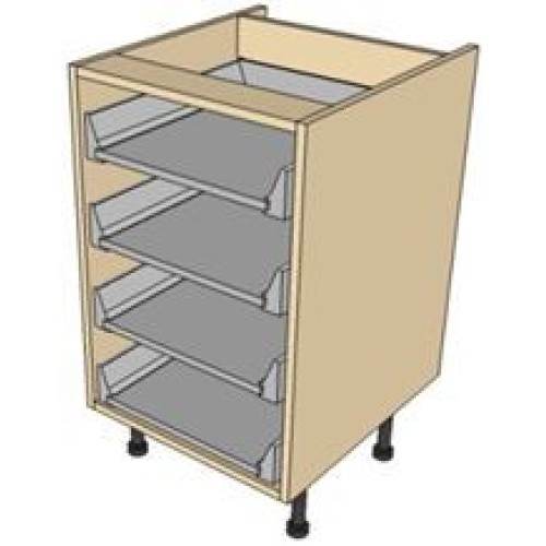 Kitchen Units - 700mm Four Antaro Drawer Base Unit - 4 x 175mm Drawers