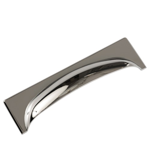 Kitchen Handles - Square Cup, 96mm, Chrome