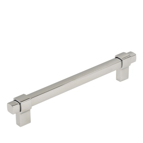 Kitchen Handles - Square Bar Handle, 160mm, Chrome